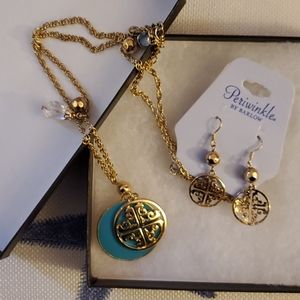 Matching earrings and necklace